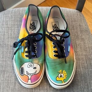 Vans Peanuts Snoopy and Woodstock Rainbow shoes men’s 9